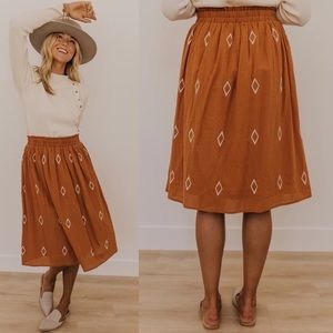 Roolee marquise diamond a line skirt